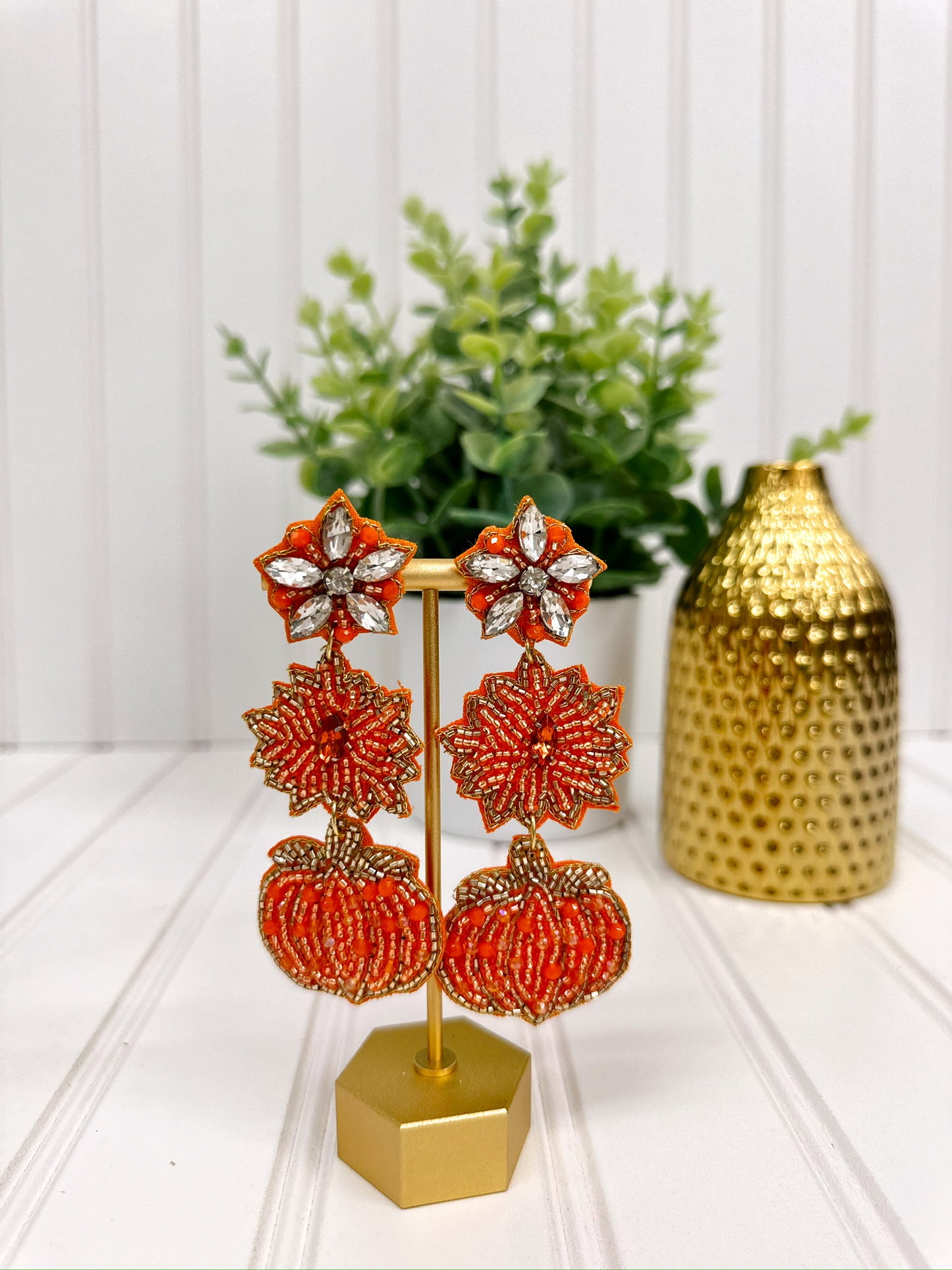 Starlight Pumpkin Earrings