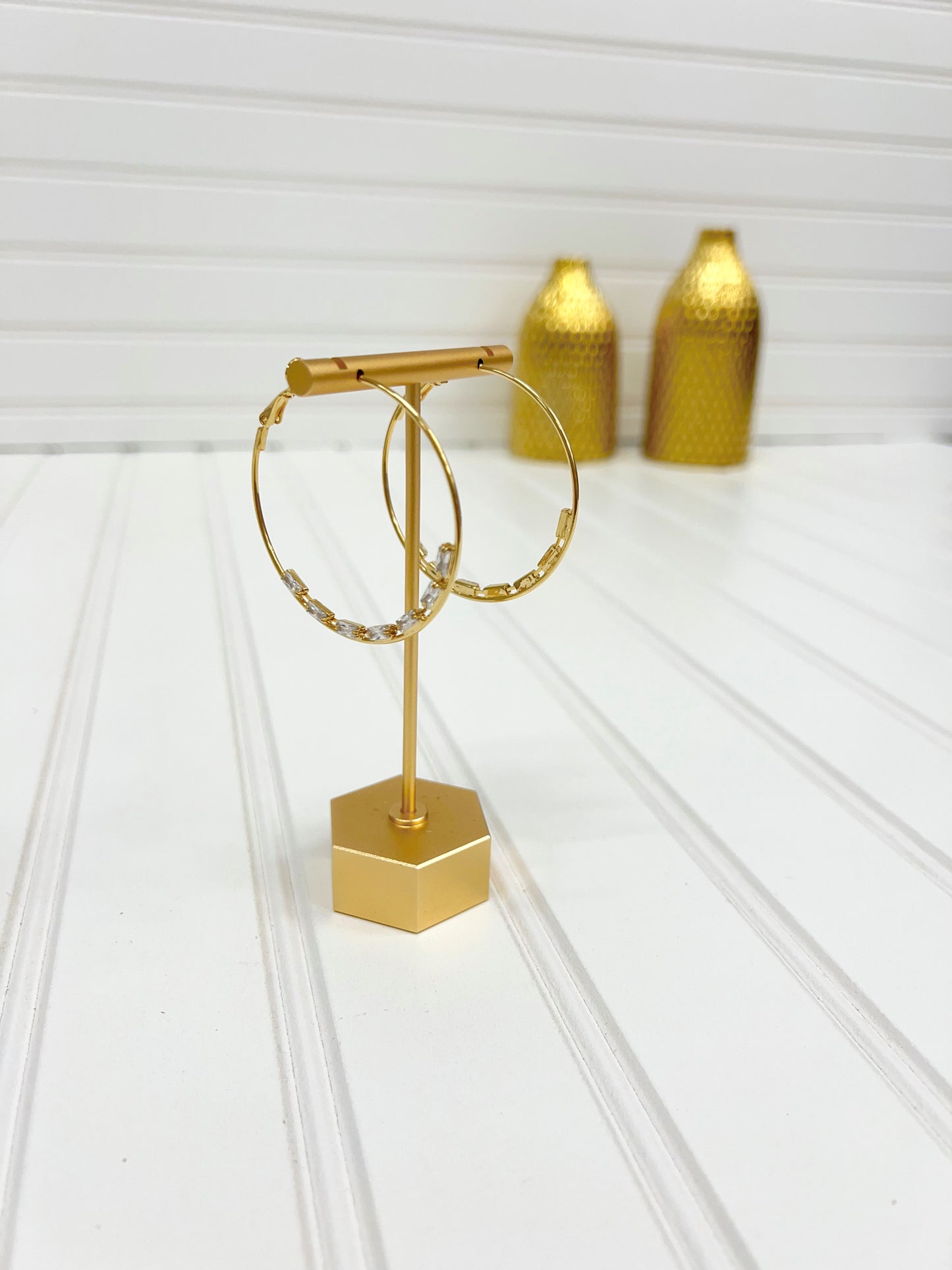Crystal Hoop Earrings