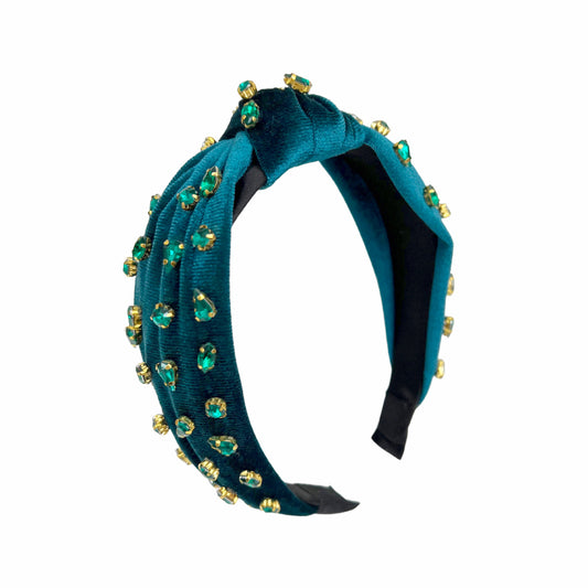 Jeweled Velvet Headband