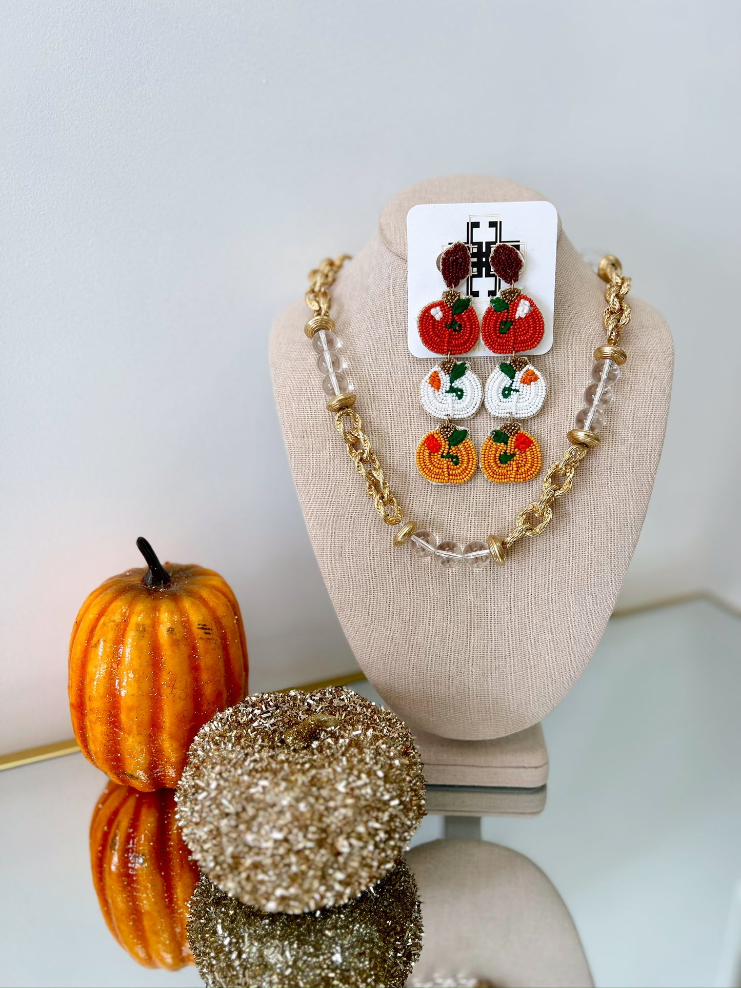 3 Pumpkin Earrings