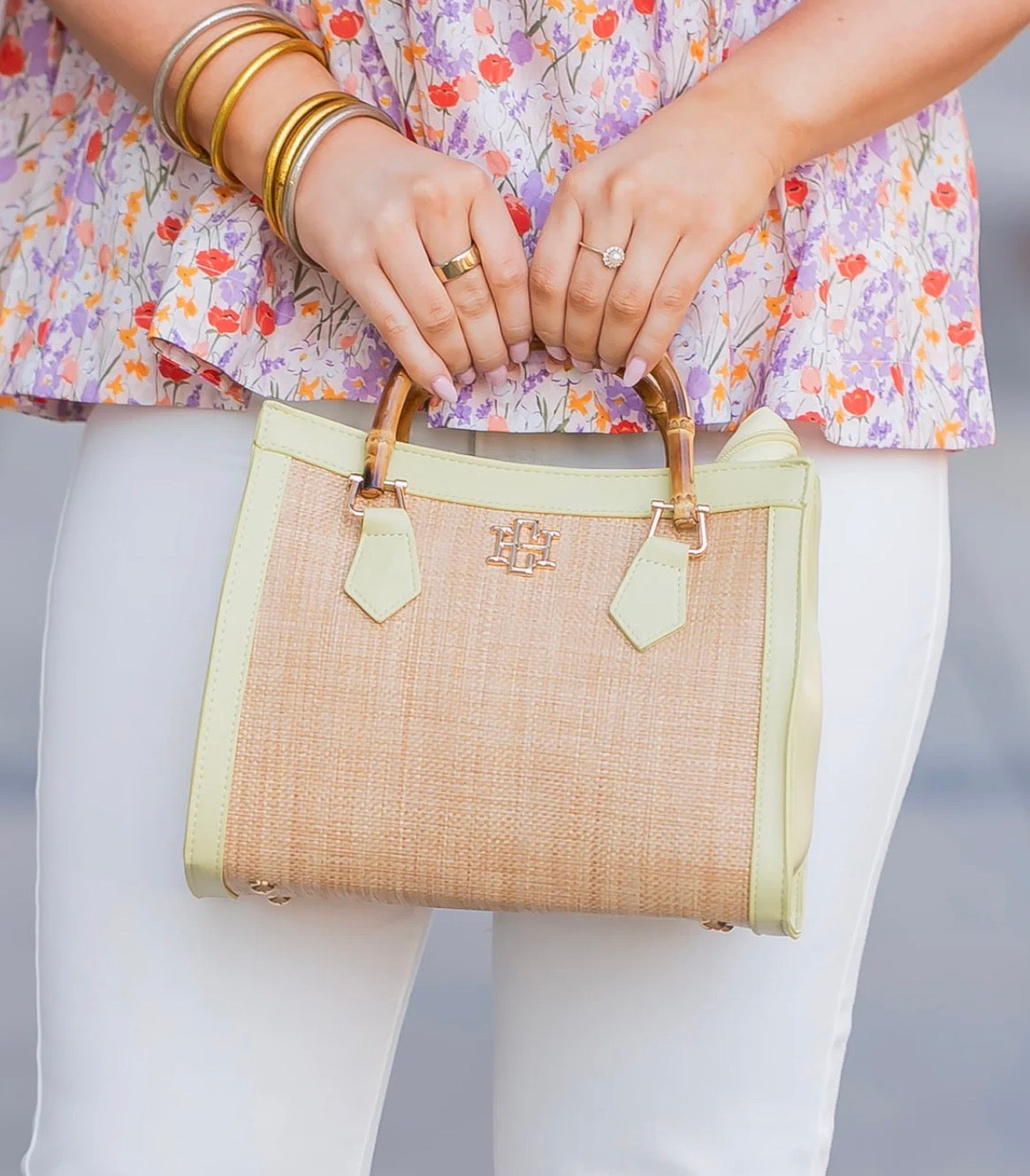 Kennedy Tote - Natural Lime