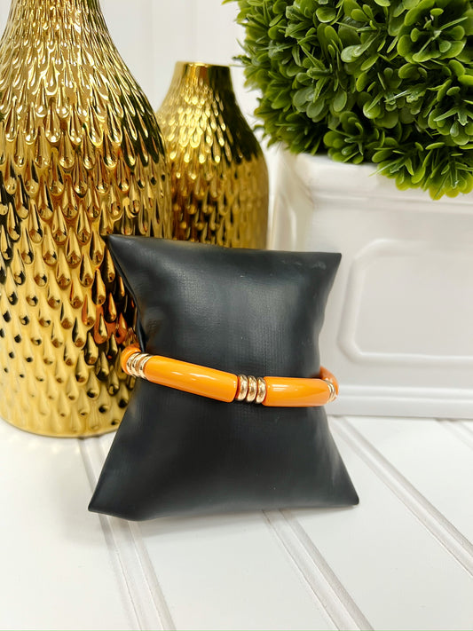 Acrylic Orange Bracelet